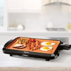 Electric Skillets & Indoor Grills Starfrit Eco 176 Sq. In. Copper Electric Griddle -Costway Shop black starfrit electric griddles 024412 004 0000 1f 1000