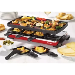 Electric Skillets & Indoor Grills Starfrit Black Raclette/Party Indoor Grill Set -Costway Shop black starfrit indoor grills 024403 002 0000 31 1000