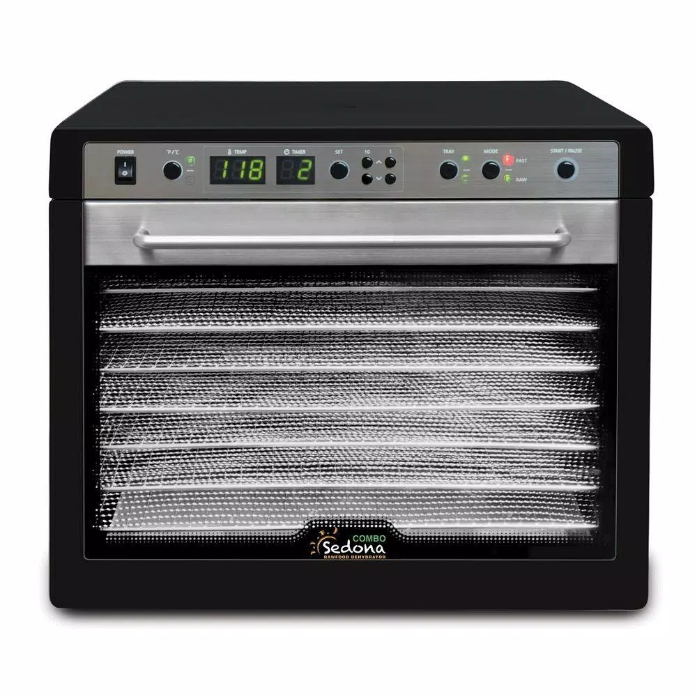 Food Processing Tribest Sedona Combo 9-Tray Black Stainless Steel Food Dehydrator With Built-In Timer 3 Food Processing Tribest Sedona Combo 9-Tray Black Stainless Steel Food Dehydrator With Built-In Timer