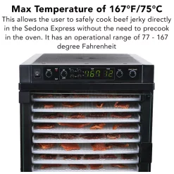 Food Processing Tribest Sedona Express 11-Tray Black Food Dehydrator With Built-In Timer -Costway Shop black tribest dehydrators sde p6280 b 1f 1000