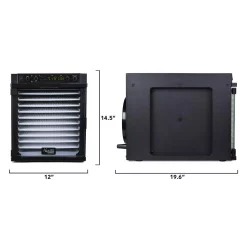 Food Processing Tribest Sedona Express 11-Tray Black Food Dehydrator With Built-In Timer -Costway Shop black tribest dehydrators sde p6280 b 76 1000