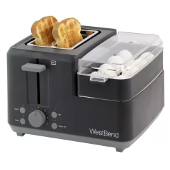 Toasters West Bend Breakfast Station 2-Slice Black Wide Slot Toaster With Removable Crumb Tray 4 Toasters West Bend Breakfast Station 2-Slice Black Wide Slot Toaster With Removable Crumb Tray -Costway Shop black west bend pop up toasters 78500 4f 1000