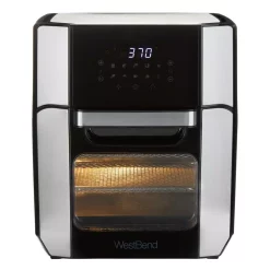 Toasters West Bend 12.6 QT XL Air Fryer Oven – Bake, Roast, Rotisserie, Dehydrate, Re-Heat 10 Quick Menu Presets 5 Toasters West Bend 12.6 QT XL Air Fryer Oven – Bake, Roast, Rotisserie, Dehydrate, Re-Heat 10 Quick Menu Presets -Costway Shop black west bend toaster ovens afwb12bk13 44 1000