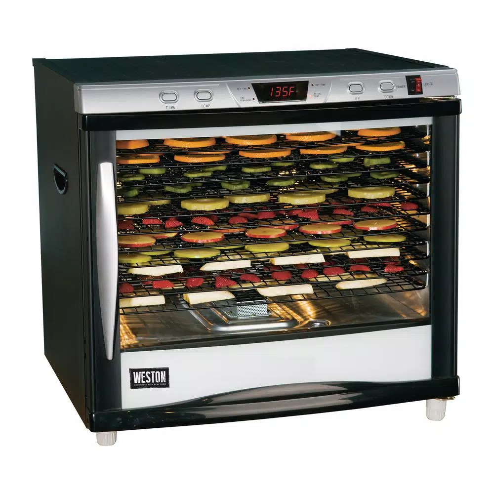 Weston Pro-1200 12-Tray Black Food Dehydrator with Temperature Control Food Processing Weston Pro-1200 12-Tray Black Food Dehydrator With Temperature Control -Costway Shop black weston dehydrators 28 0301 w 64 1000