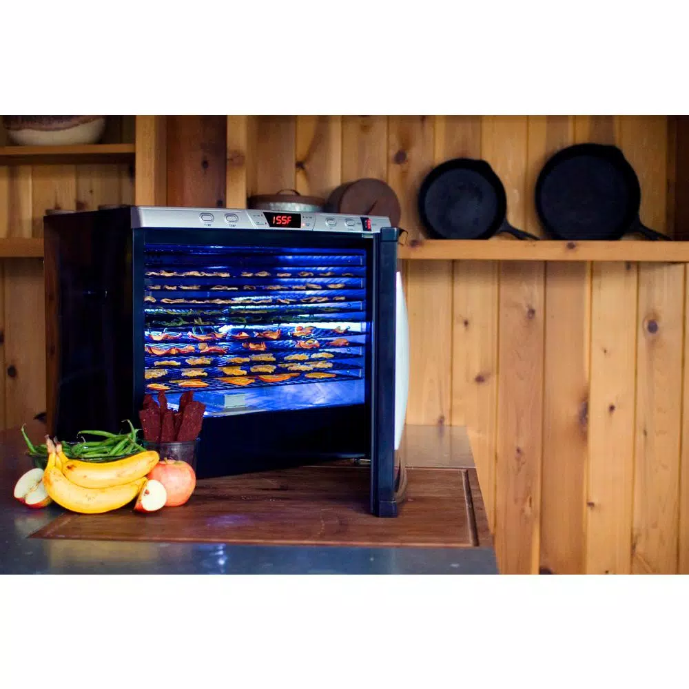 Weston Pro-1200 12-Tray Black Food Dehydrator with Temperature Control Food Processing Weston Pro-1200 12-Tray Black Food Dehydrator With Temperature Control -Costway Shop black weston dehydrators 28 0301 w c3 1000