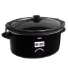 Cookers Weston 5 Qt. Black Slow Cooker With Locking Lid And Temperature Settings -Costway Shop black weston slow cookers 03 2100 w 64 1000