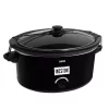 Cookers Weston 8 Qt. Black Slow Cooker With Locking Lid And Keep Warm Setting 1 Cookers Weston 8 Qt. Black Slow Cooker With Locking Lid And Keep Warm Setting -Costway Shop black weston slow cookers 03 2200 w 64 1000