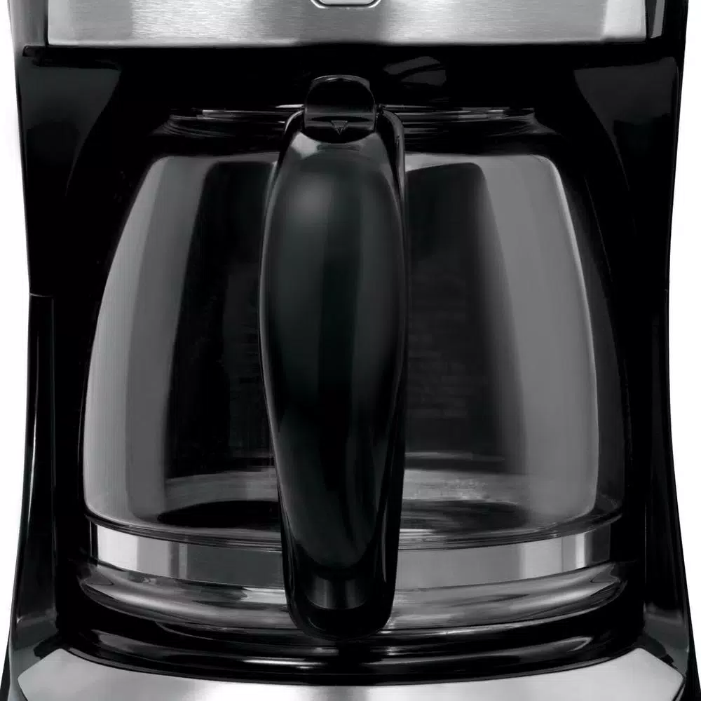 BLACK+DECKER 12-Cup Programmable Stainless Steel Drip Coffee Maker with Glass Carafe Coffee Makers BLACK+DECKER 12-Cup Programmable Stainless Steel Drip Coffee Maker With Glass Carafe -Costway Shop black with stainless steel black decker drip coffee makers cm2020b 1f 1000