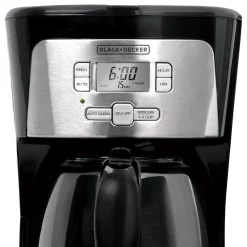 Coffee Makers BLACK+DECKER 12-Cup Programmable Stainless Steel Drip Coffee Maker With Glass Carafe 4 Coffee Makers BLACK+DECKER 12-Cup Programmable Stainless Steel Drip Coffee Maker With Glass Carafe -Costway Shop black with stainless steel black decker drip coffee makers cm2020b 4f 1000