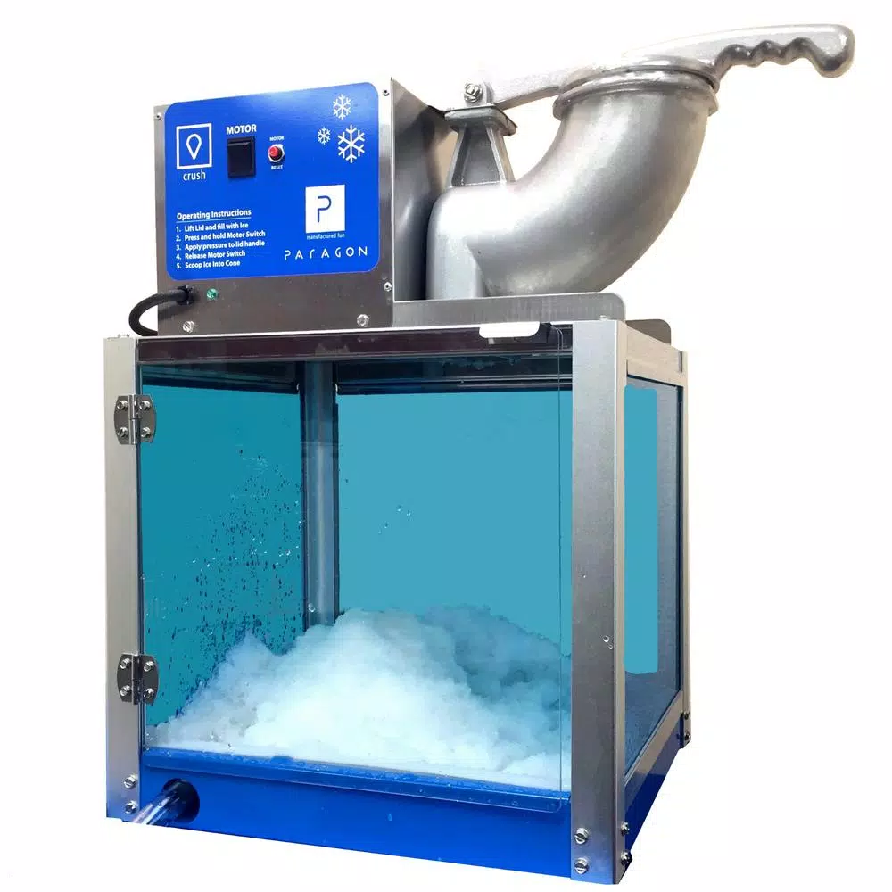 Dessert Makers Paragon Arctic Blast 8000 Oz. Blue Stainless Steel Countertop Snow Cone Machine 3 Dessert Makers Paragon Arctic Blast 8000 Oz. Blue Stainless Steel Countertop Snow Cone Machine
