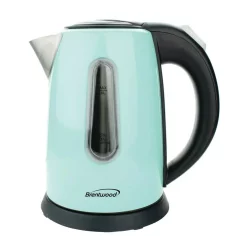 Electric Kettles Brentwood Appliances 4-Cup Blue Stainless Steel Cordless Electric Kettle