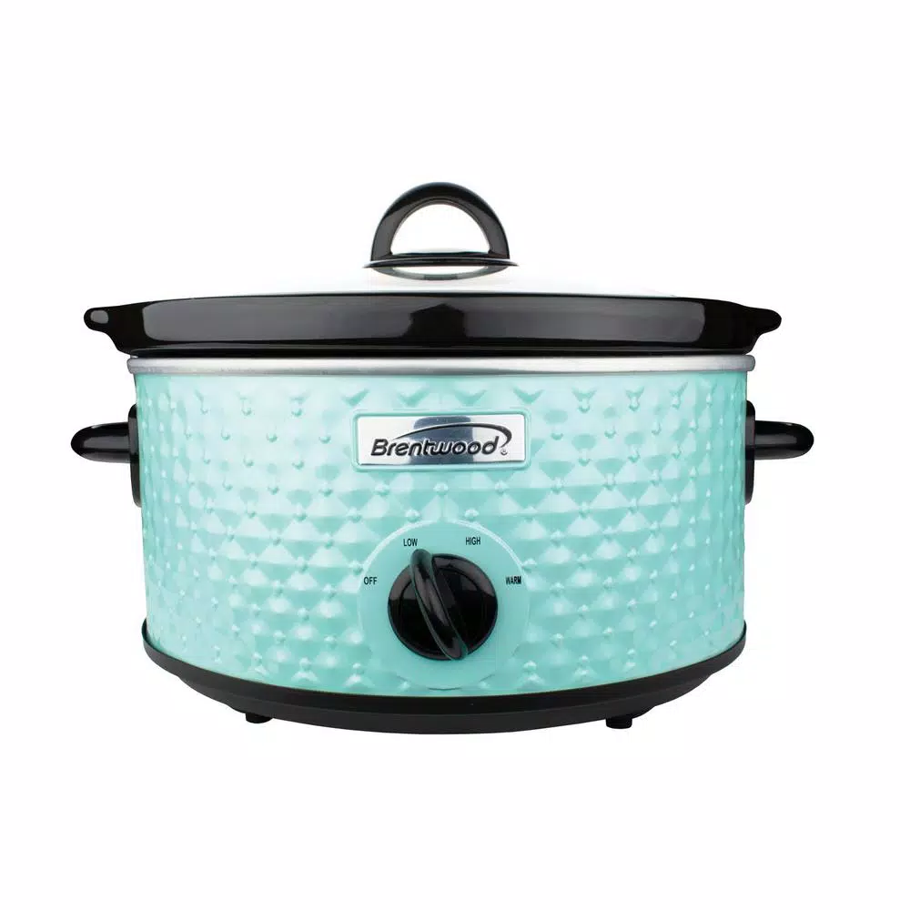 Brentwood Appliances Diamond 3.5 Qt. Blue Slow Cooker with Tempered Glass Lid Cookers Brentwood Appliances Diamond 3.5 Qt. Blue Slow Cooker With Tempered Glass Lid -Costway Shop blue brentwood appliances slow cookers sc 136bl 64 1000