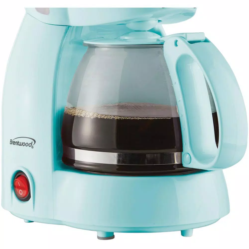 Coffee Makers Brentwood 4-Cup Blue Coffee Maker 7 Coffee Makers Brentwood 4-Cup Blue Coffee Maker - Image 5