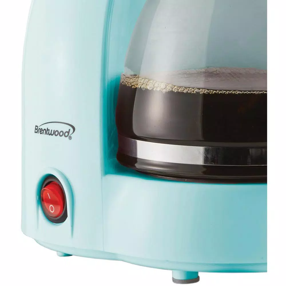 Coffee Makers Brentwood 4-Cup Blue Coffee Maker 5 Coffee Makers Brentwood 4-Cup Blue Coffee Maker - Image 3