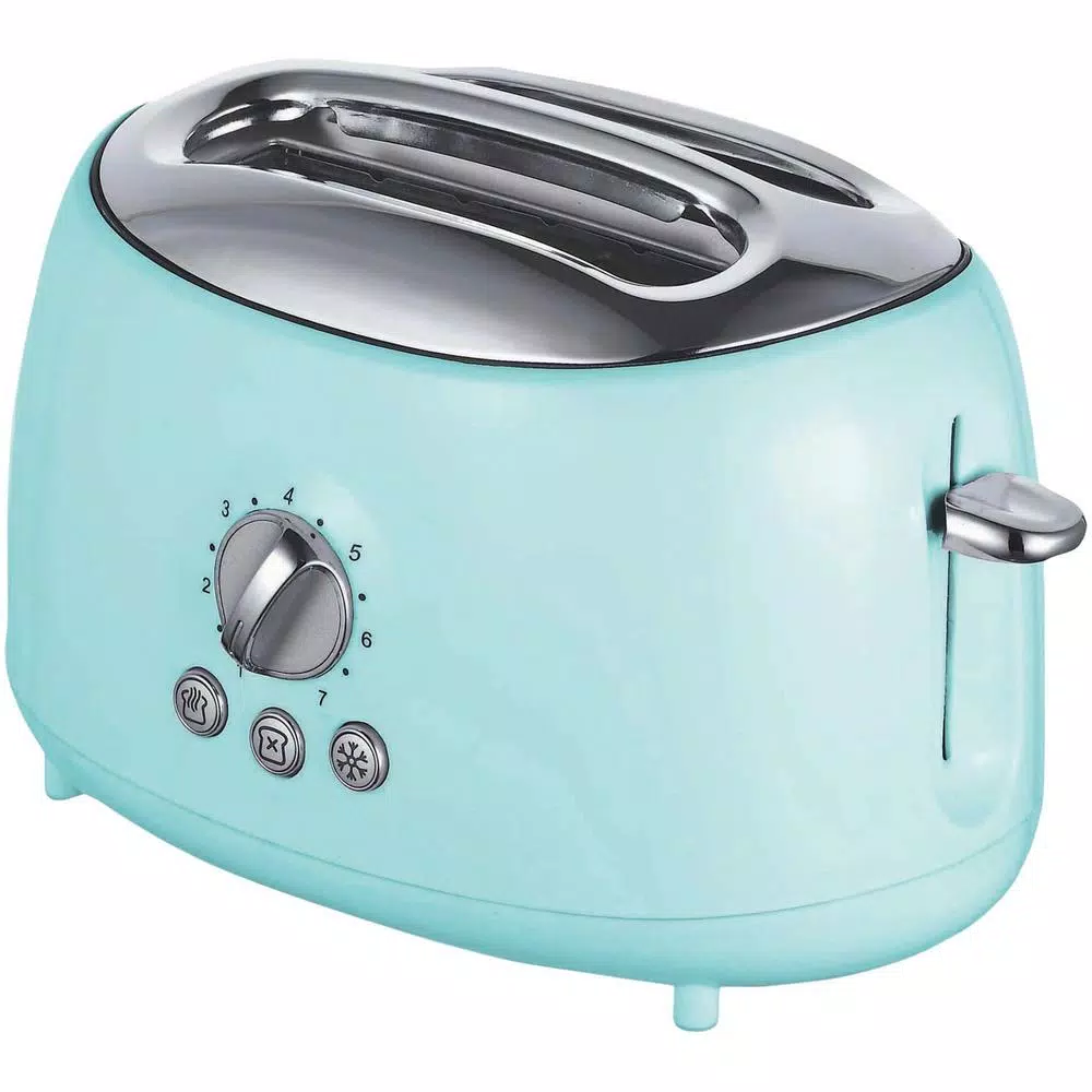Brentwood Retro 2-Slice Blue Extra-Wide Slot Toaster with Cool-Touch Exterior Toasters Brentwood Retro 2-Slice Blue Extra-Wide Slot Toaster With Cool-Touch Exterior -Costway Shop blue brentwood pop up toasters ts 270bl 64 1000