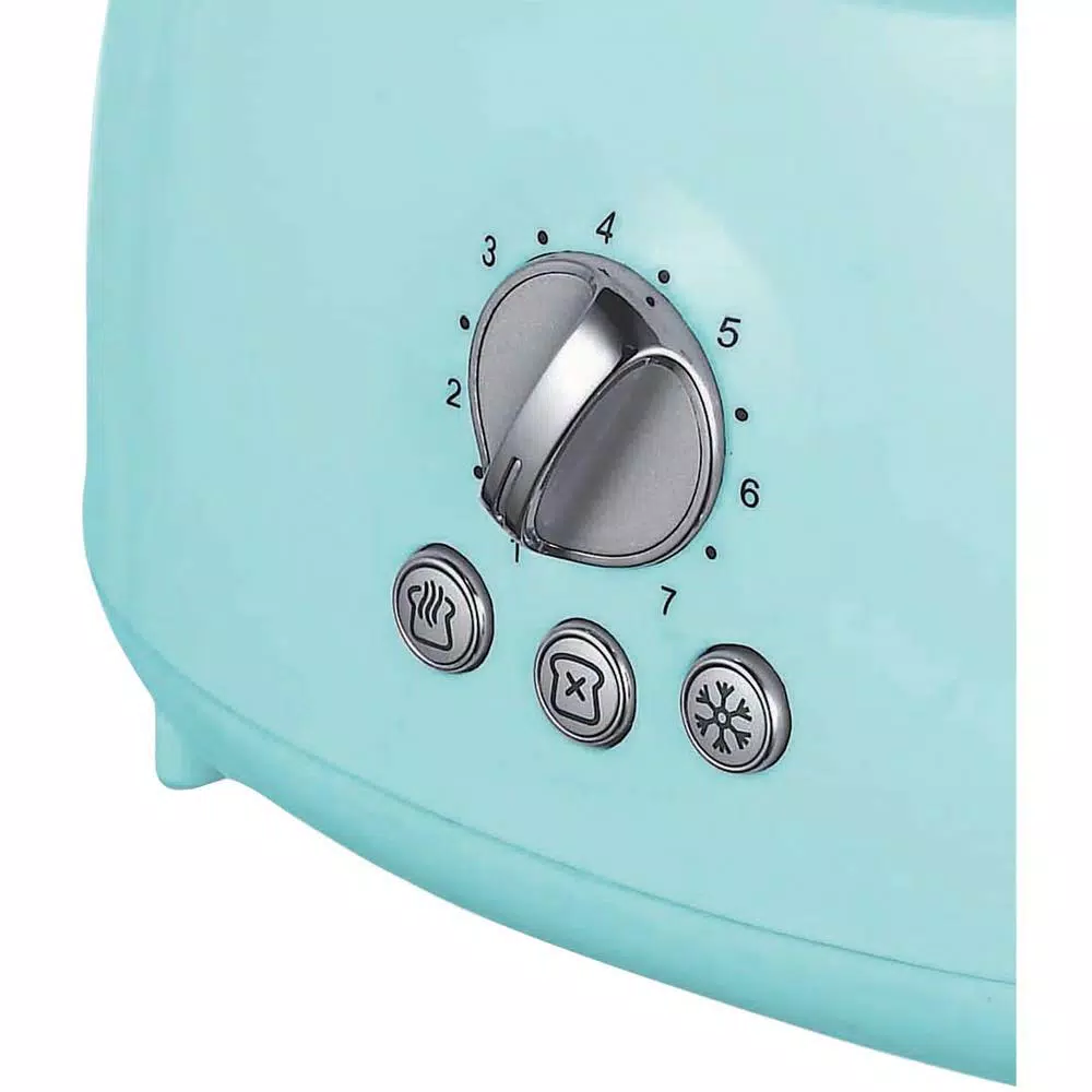 Brentwood Retro 2-Slice Blue Extra-Wide Slot Toaster with Cool-Touch Exterior Toasters Brentwood Retro 2-Slice Blue Extra-Wide Slot Toaster With Cool-Touch Exterior -Costway Shop blue brentwood pop up toasters ts 270bl c3 1000