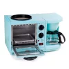Toasters Elite 500 W 2 Slice Blue Toaster Oven With Coffee Maker And Griddle -Costway Shop blue elite toaster ovens ebk 200blffp 64 1000