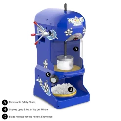 Dessert Makers Great Northern 24 Oz. In Blue Ice Cub Shaved Ice Machine 4 Dessert Makers Great Northern 24 Oz. In Blue Ice Cub Shaved Ice Machine -Costway Shop blue great northern snow cone machines 172184kti 4f 1000