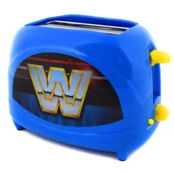 Toasters Uncanny Brands Blue WWE Retro Two-Slice Toaster — 600 Watts -Costway Shop blue uncanny brands pop up toasters tste wwe ret 4f 1000