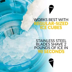 Dessert Makers Nostalgia Vintage Collection Snow Cone Cart 4 Dessert Makers Nostalgia Vintage Collection Snow Cone Cart -Costway Shop blue white nostalgia snow cone machines scc399 4f 1000