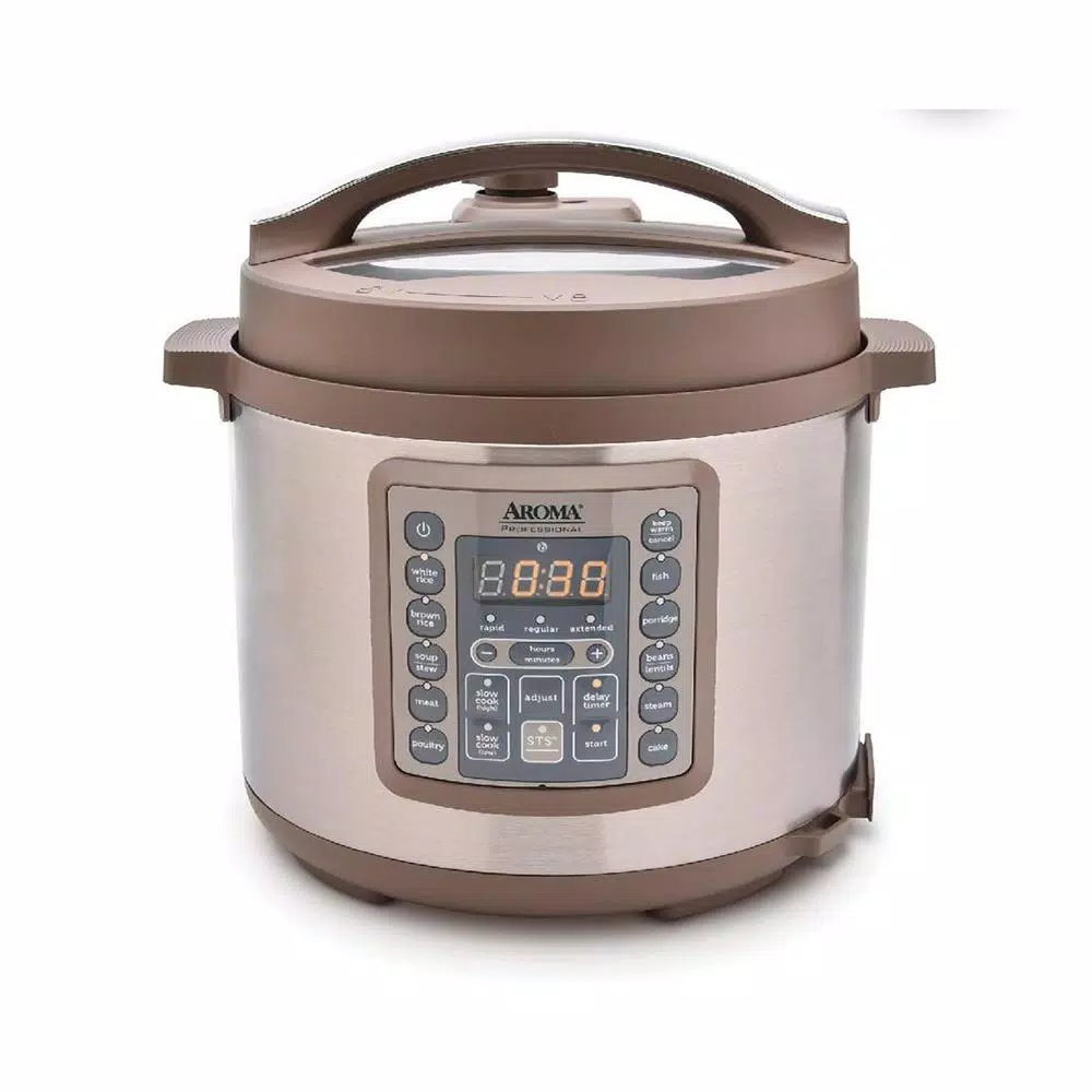 AROMA 4 Qt. Brown Electric Multi-Cooker with Aluminum Pot Cookers AROMA 4 Qt. Brown Electric Multi-Cooker With Aluminum Pot -Costway Shop brown aroma multi cookers mtc 8016 64 1000