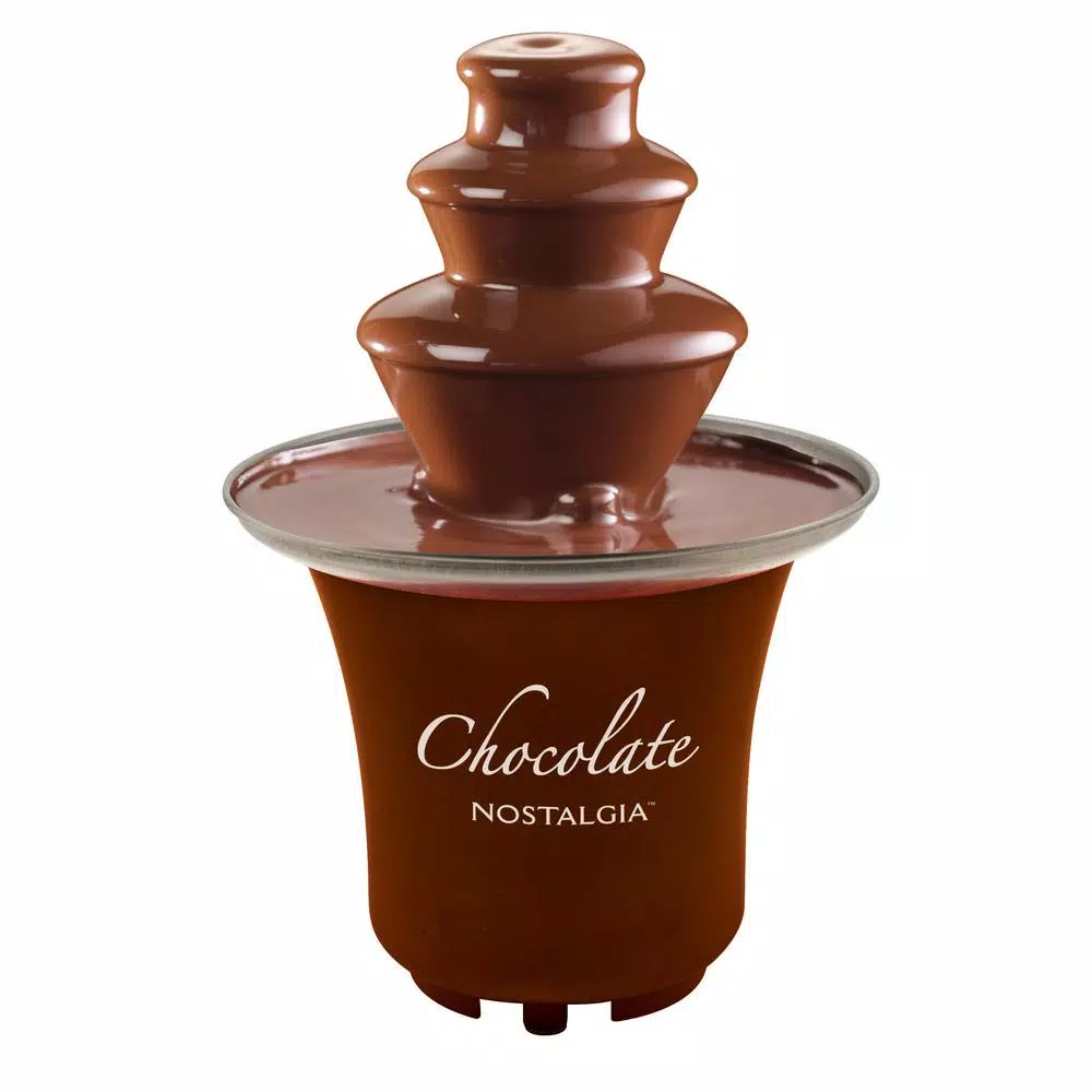 Dessert Makers Nostalgia 3-Tier 0.5 Lbs. Brown Chocolate Fondue Fountain 7 Dessert Makers Nostalgia 3-Tier 0.5 Lbs. Brown Chocolate Fondue Fountain - Image 5