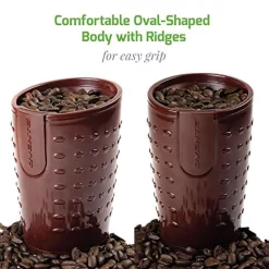 Coffee Makers Ovente 2.5 Oz. Brown One-Touch Electric Coffee Grinder With Transparent Easy Open Lid And Stainless Steel Blades 19 Coffee Makers Ovente 2.5 Oz. Brown One-Touch Electric Coffee Grinder With Transparent Easy Open Lid And Stainless Steel Blades -Costway Shop brown ovente coffee grinders cg225br fa 1000