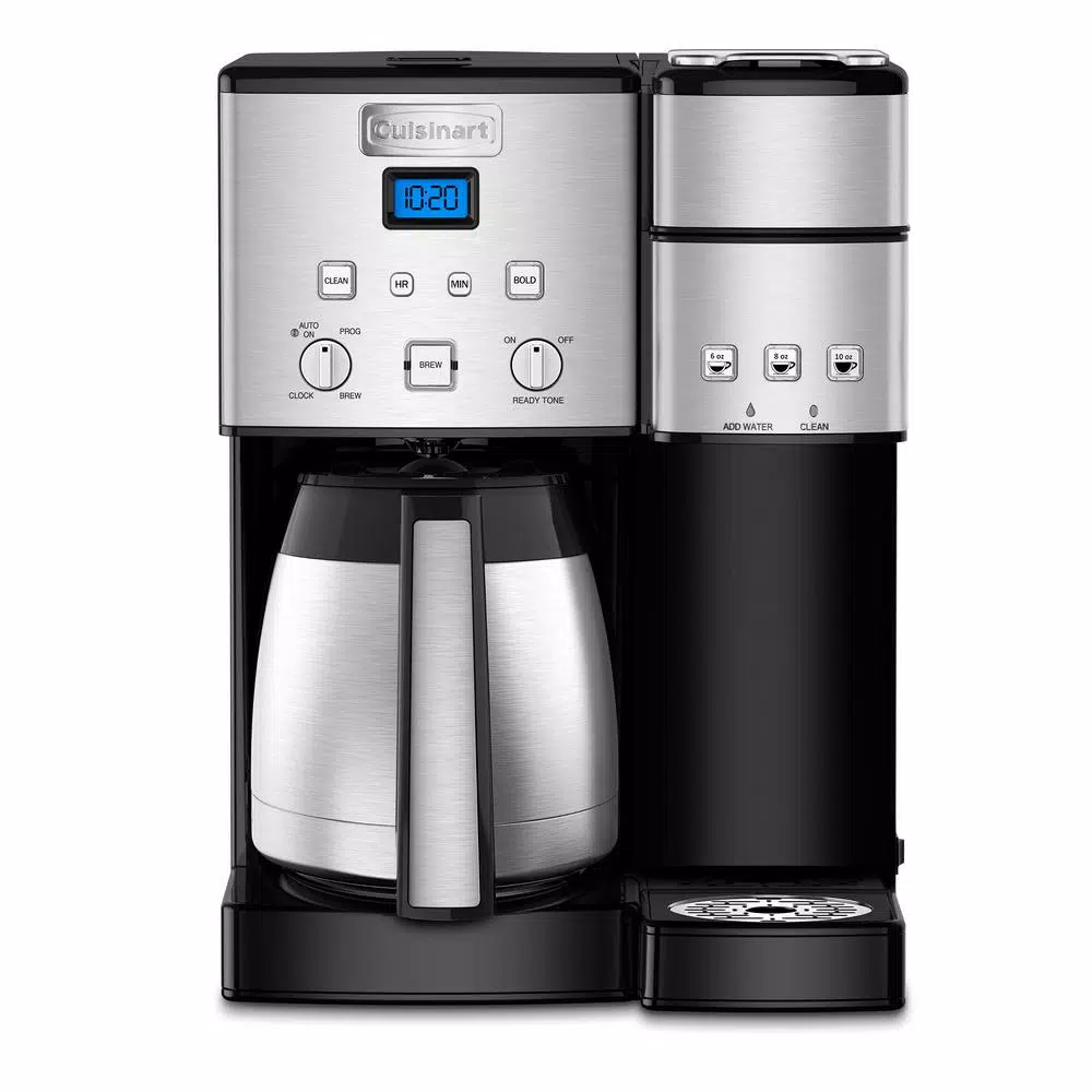 Cuisinart Coffee Center 10-Cup Thermal Coffeemaker and Single-Serve Brewer Coffee Makers Cuisinart Coffee Center 10-Cup Thermal Coffeemaker And Single-Serve Brewer -Costway Shop brushed chrome cuisinart single serve coffee makers ss 20 64 1000