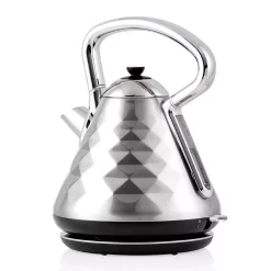 Electric Kettles Ovente 7.1-Cup Silver Electric Kettle With Boil-Dry Protection And Auto Shut-Off, Cleo Collection (KS755BR)