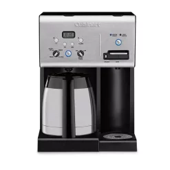 Coffee Makers Cuisinart 10-Cup Black Stainless Steel Coffee Maker With Hot Water System