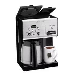 Coffee Makers Cuisinart 10-Cup Black Stainless Steel Coffee Maker With Hot Water System -Costway Shop brushed stainless black cuisinart drip coffee makers chw 14p1 4f 1000