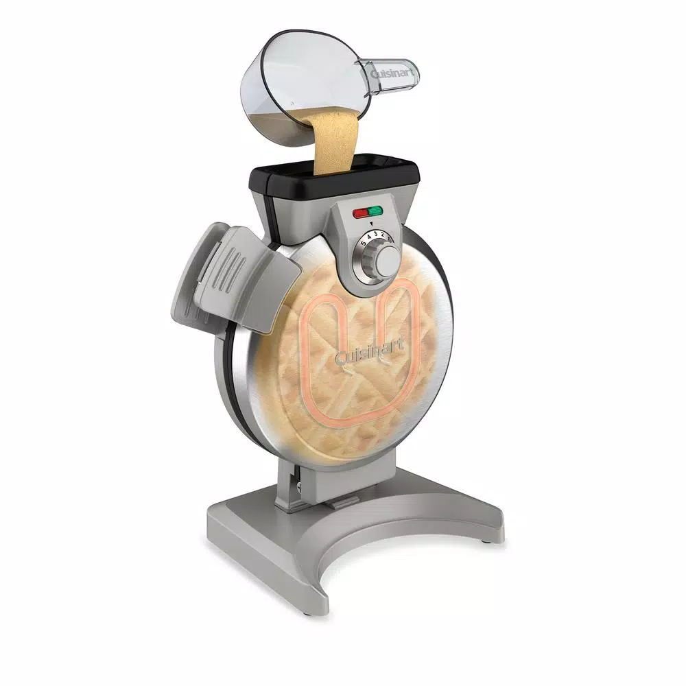 Cuisinart Single Waffle Stainless Steel Belgian Waffle Maker Electric Skillets & Indoor Grills Cuisinart Single Waffle Stainless Steel Belgian Waffle Maker -Costway Shop brushed stainless sliver cuisinart waffle makers waf v100 1f 1000