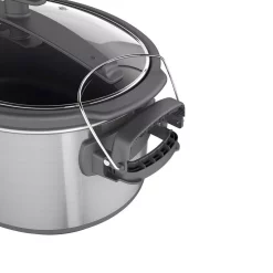 Cookers BLACK+DECKER 7 Qt. Brushed Stainless Steel Programmable Slow Cooker 5 Cookers BLACK+DECKER 7 Qt. Brushed Stainless Steel Programmable Slow Cooker -Costway Shop brushed stainless steel black decker slow cookers scd1007 44 1000