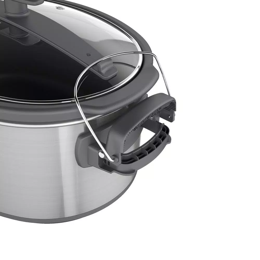 BLACK+DECKER 7 Qt. Brushed Stainless Steel Programmable Slow Cooker Cookers BLACK+DECKER 7 Qt. Brushed Stainless Steel Programmable Slow Cooker -Costway Shop brushed stainless steel black decker slow cookers scd1007 44 1000