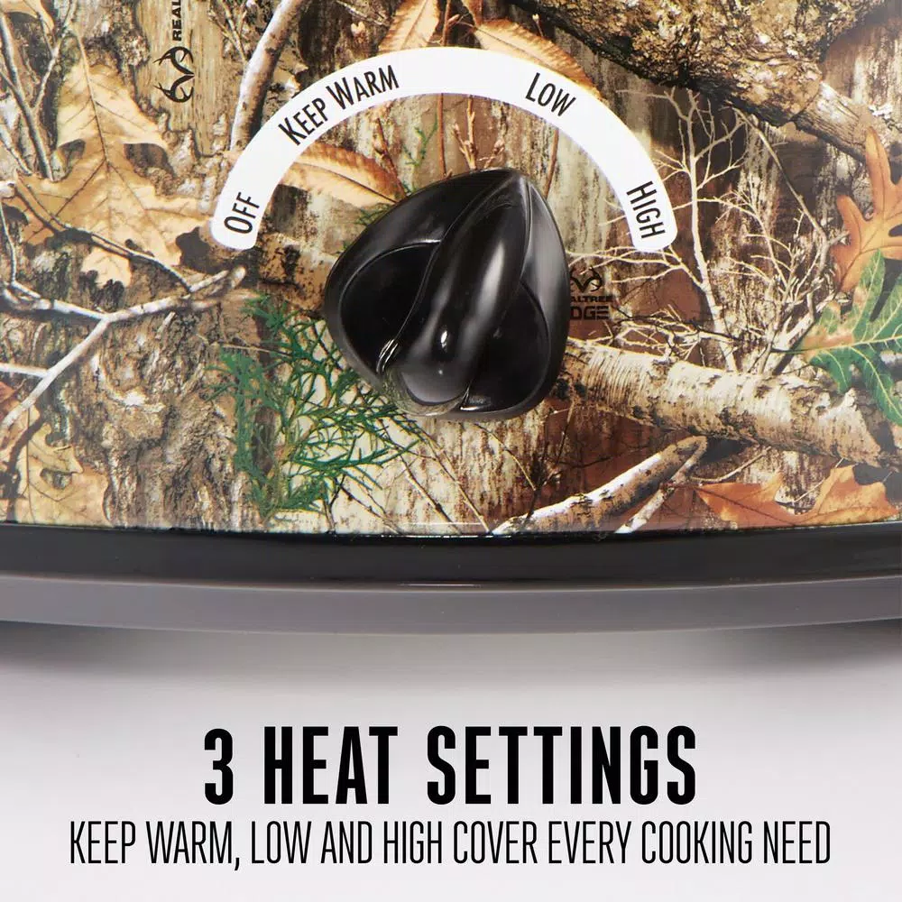 Cookers Weston Realtree Edge 5 Qt. Camouflage Slow Cooker With Lid Strap 5 Cookers Weston Realtree Edge 5 Qt. Camouflage Slow Cooker With Lid Strap - Image 3