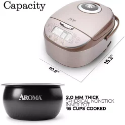 Cookers AROMA 4 Qt. Champagne Electric Multi-Cooker With Ceramic Pot 10 Cookers AROMA 4 Qt. Champagne Electric Multi-Cooker With Ceramic Pot -Costway Shop champagne aroma multi cookers mtc 8008 4f 1000