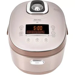 Cookers AROMA 5 Qt. Champagne Electric Multi-Cooker With Ceramic Pot