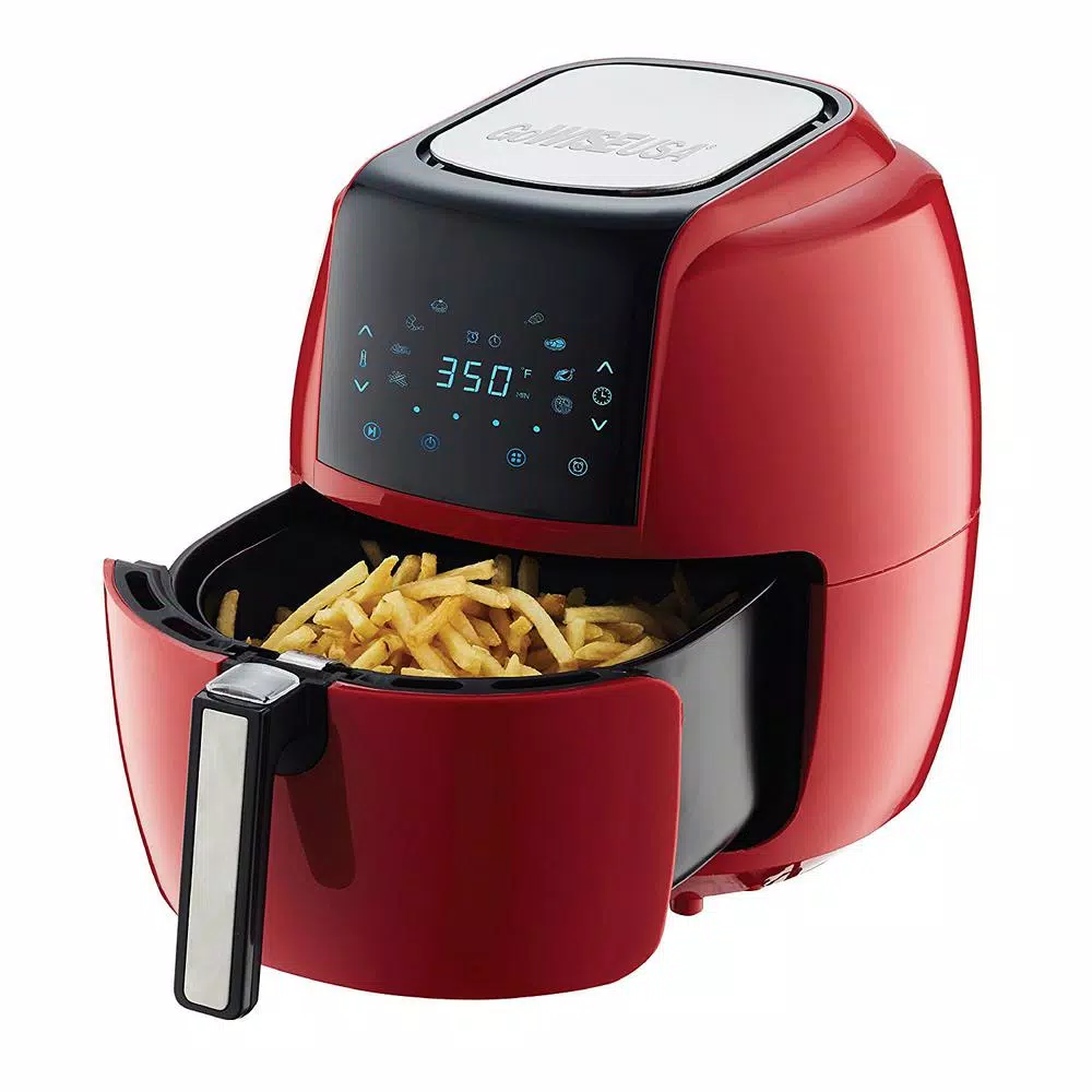 GoWISE USA 8-in-1 5.8 Qt. Chili Red Electric Air Fryer with Recipe Book Air Fryers GoWISE USA 8-in-1 5.8 Qt. Chili Red Electric Air Fryer With Recipe Book -Costway Shop chili red gowise usa air fryers gw22745 4f 1000