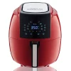 Air Fryers GoWISE USA 8-in-1 5.8 Qt. Chili Red Electric Air Fryer With Recipe Book 1 Air Fryers GoWISE USA 8-in-1 5.8 Qt. Chili Red Electric Air Fryer With Recipe Book -Costway Shop chili red gowise usa air fryers gw22745 64 1000