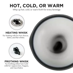 Coffee Makers Ovente 1.25-Cup Chrome Electric Double Wall Stainless Steel Milk Frother, Frothing & Heating Whisks, Espresso Machine Latte -Costway Shop chrome ovente espresso machines fr4810ch 4f 1000