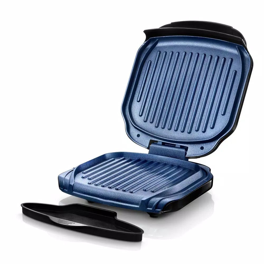 GRANITESTONE 72 sq. in. Classic Blue Ultra-Durable Non-Stick Diamond Infused Low Fat Grill Electric Skillets & Indoor Grills GRANITESTONE 72 Sq. In. Classic Blue Ultra-Durable Non-Stick Diamond Infused Low Fat Grill -Costway Shop classic blue granitestone indoor grills 7195 64 1000