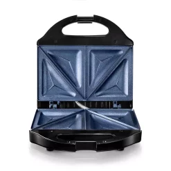 Electric Skillets & Indoor Grills GRANITESTONE Classic Blue Non-Stick Diamond Infused Sandwich Maker -Costway Shop classic blue granitestone panini presses 7196 c3 1000