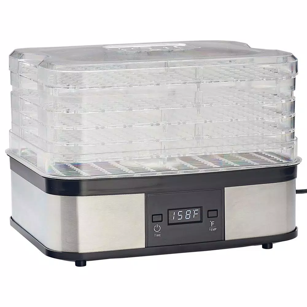LEM 5-Tray Clear and Black Food Dehydrator Food Processing LEM 5-Tray Clear And Black Food Dehydrator -Costway Shop clear and black lem dehydrators 1378 64 1000