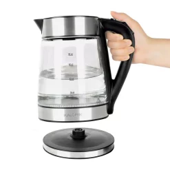 Electric Kettles KALORIK 7-Cup Cordless Glass Electric Kettle -Costway Shop clear glass with stainless steel kalorik electric kettles jk 45907 ss 44 1000