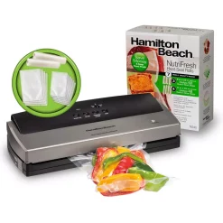 Food Processing Hamilton Beach NutriFresh Clear Vacuum Sealer Bag Rolls 7-Roll Multi-Pack 7 Food Processing Hamilton Beach NutriFresh Clear Vacuum Sealer Bag Rolls 7-Roll Multi-Pack -Costway Shop clear hamilton beach food vacuum sealers 78340 1f 1000