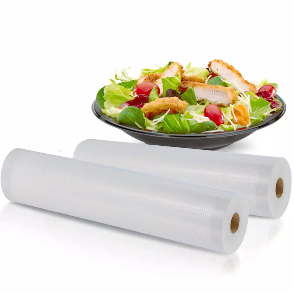 NutriChef White Vacuum Sealer Bags – Universal Air Vac Sealing Bags (2-Rolls, 100 ft. Total Length) Food Processing NutriChef White Vacuum Sealer Bags – Universal Air Vac Sealing Bags (2-Rolls, 100 Ft. Total Length) -Costway Shop clear nutrichef food vacuum sealers prtpkvs16rl c3 1000