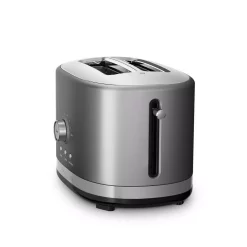 Toasters KitchenAid 2-Slice Contour Silver Wide Slot Toaster With Crumb Tray 7 Toasters KitchenAid 2-Slice Contour Silver Wide Slot Toaster With Crumb Tray -Costway Shop contour silver kitchenaid pop up toasters kmt2116cu 44 1000