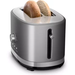 Toasters KitchenAid 2-Slice Contour Silver Wide Slot Toaster With Crumb Tray 5 Toasters KitchenAid 2-Slice Contour Silver Wide Slot Toaster With Crumb Tray -Costway Shop contour silver kitchenaid pop up toasters kmt2116cu 4f 1000