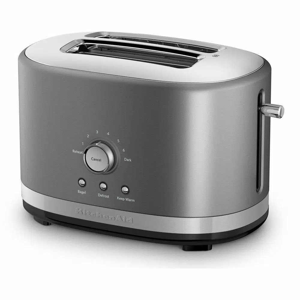 KitchenAid 2-Slice Contour Silver Wide Slot Toaster with Crumb Tray Toasters KitchenAid 2-Slice Contour Silver Wide Slot Toaster With Crumb Tray -Costway Shop contour silver kitchenaid pop up toasters kmt2116cu c3 1000