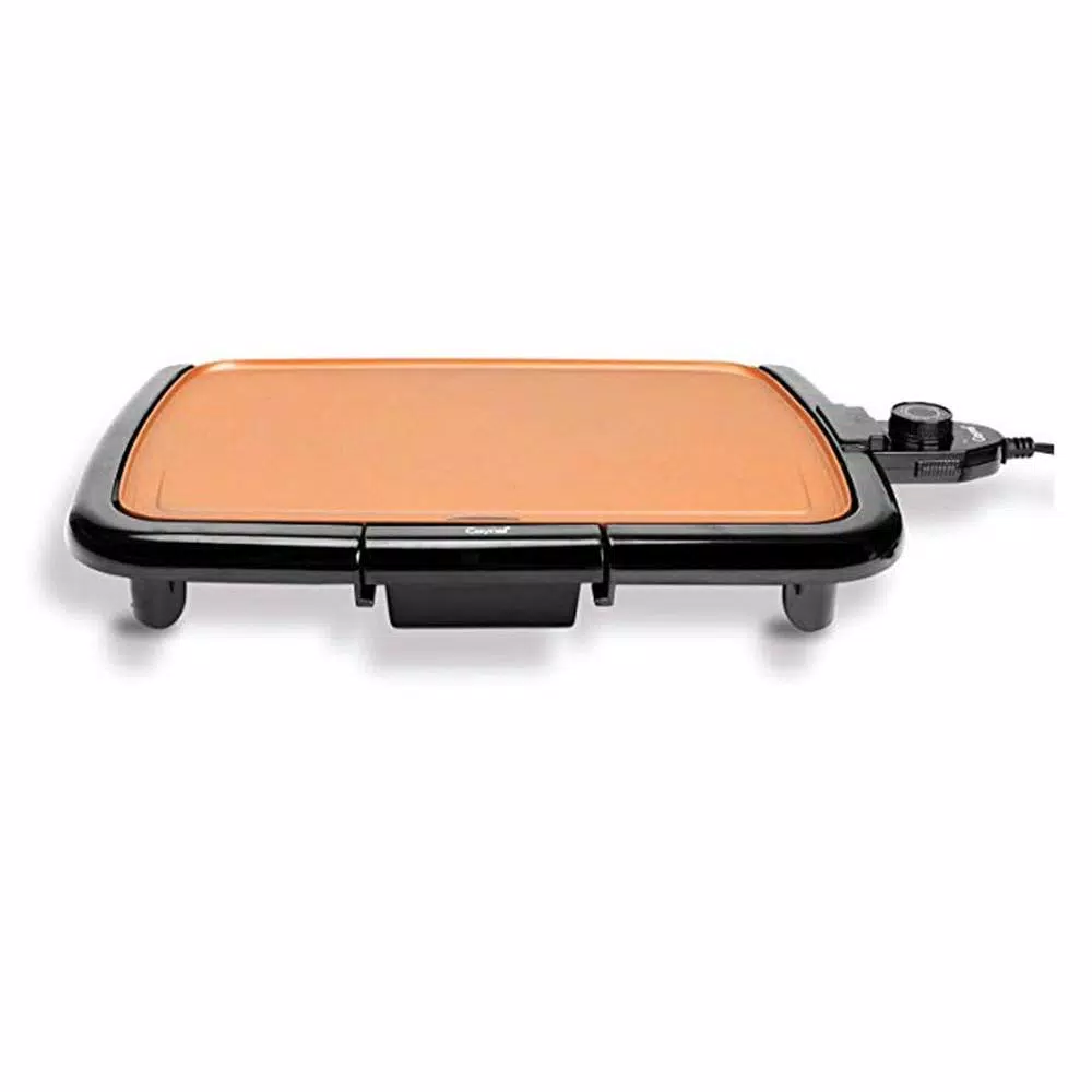 Boyel Living Nonstick Electric Skillet, Cool-TouchElectric, 1200-Watts, (Copper) Electric Skillets & Indoor Grills Boyel Living Nonstick Electric Skillet, Cool-TouchElectric, 1200-Watts, (Copper) -Costway Shop copper boyel living electric griddles eb43804 4f 1000